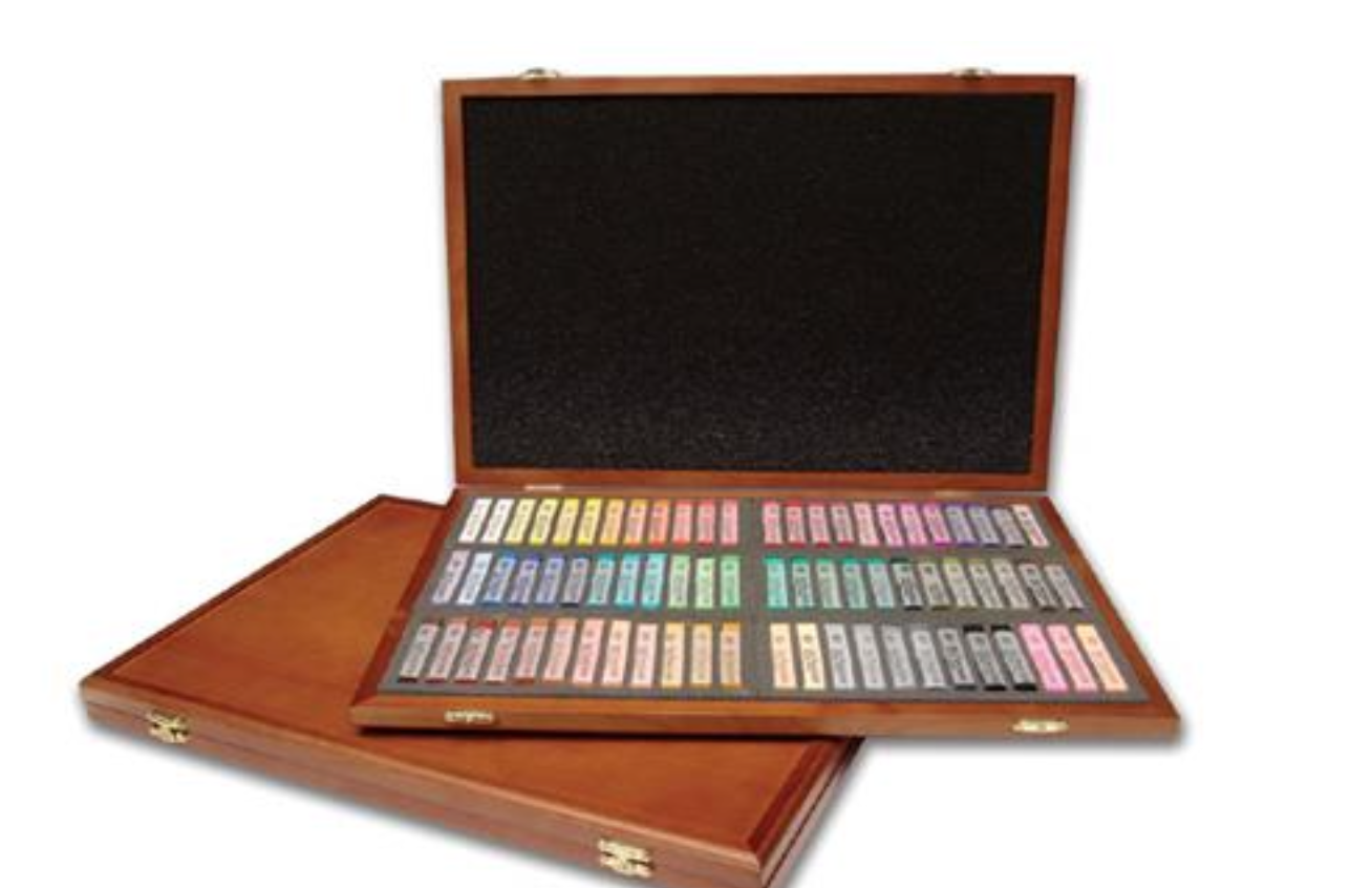 Pastel Suave Gallery 72 colores Con Caja de madera