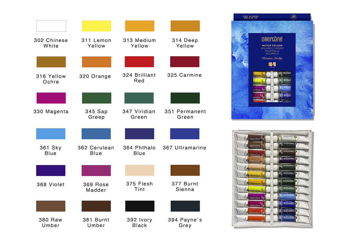 Set Acuarela Tubo Obertöne - Image 3